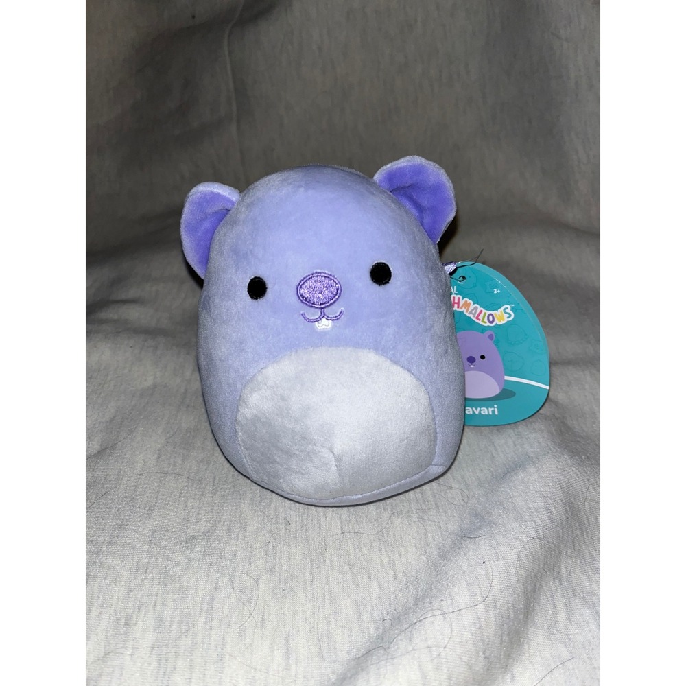Squishmallows Javari Blue Purple Beaver Plush Stuffed Animal Toy With Tags